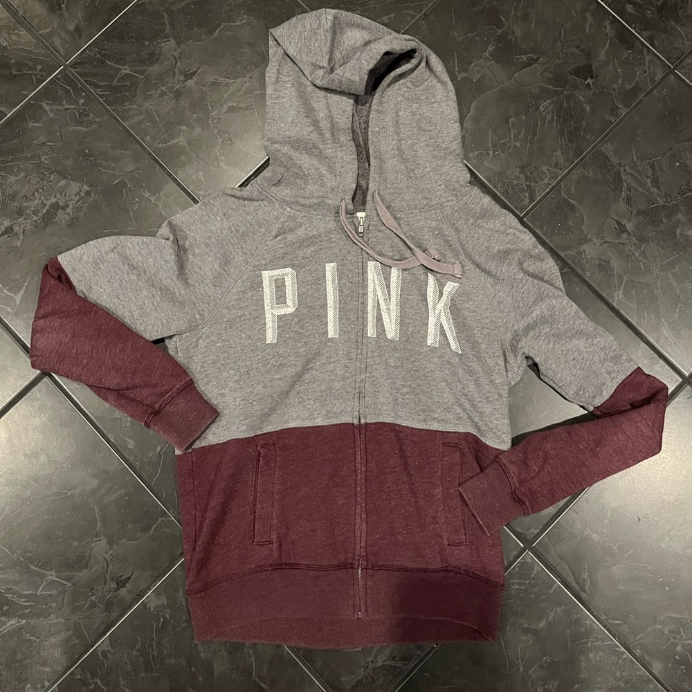 VS Pink zip hoodie